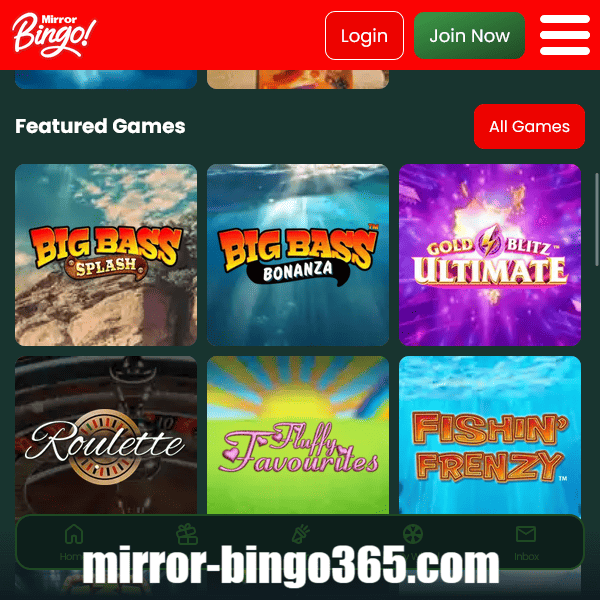 Featured Games List Mirror Bingo