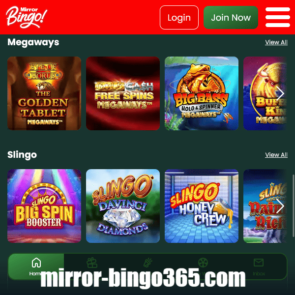 Jackpots Section 2 Mirror Bingo